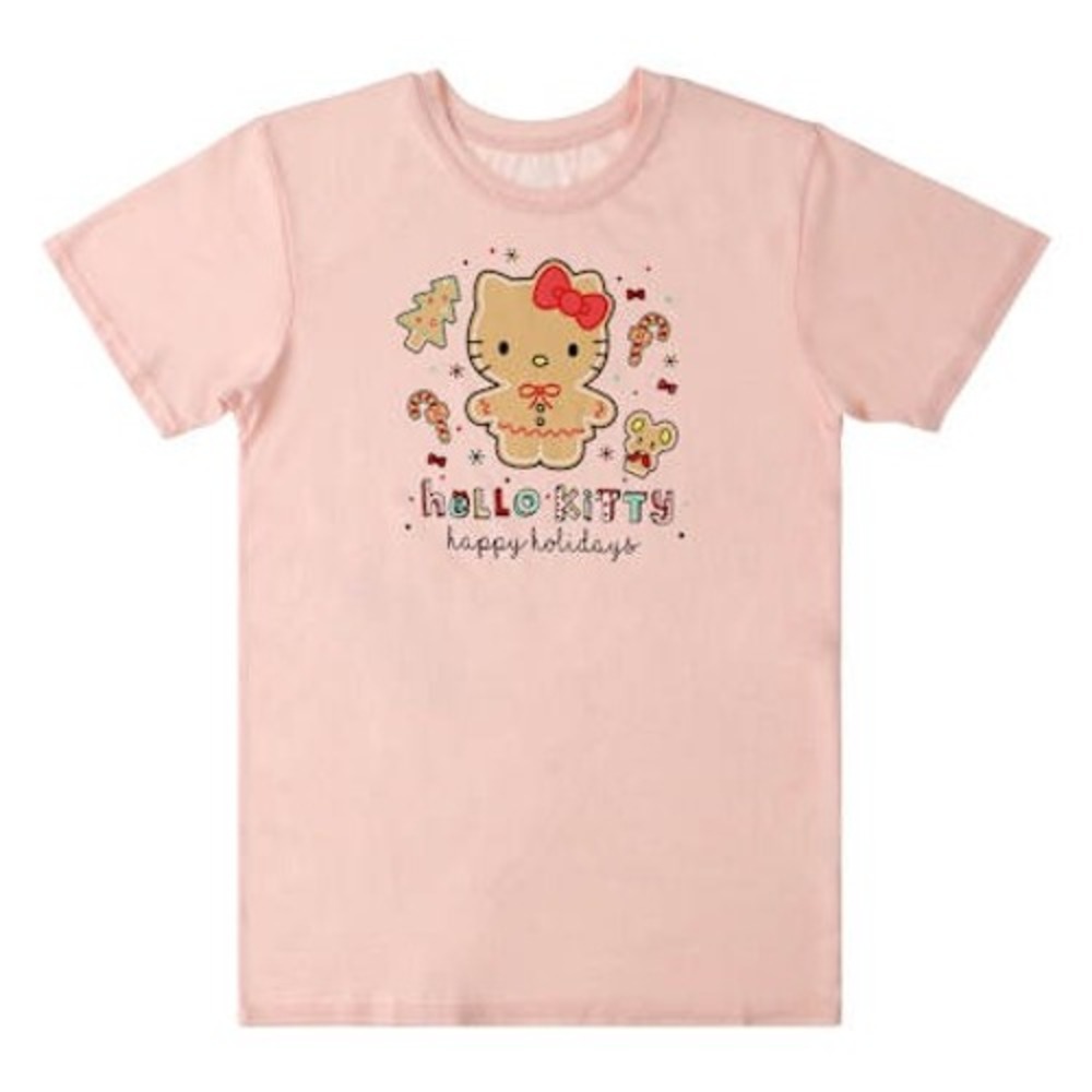 Hello Kitty Happy Holidays T-Shirt Adult MEDIUM NWT Sanrio Christmas Gingerbread